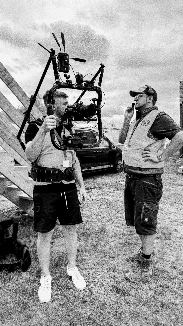 Waldfilm-Crew im Außeneinsatz