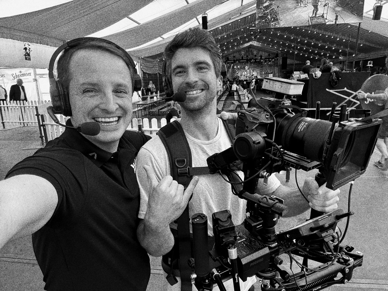 Das Waldfilm-Team beim Live-Einsatz